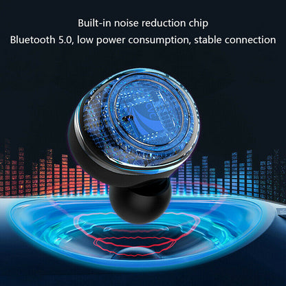 Waterproof Bluetooth 5.0 Wireless Earbuds Headphone Headset Noise Cancelling TWS