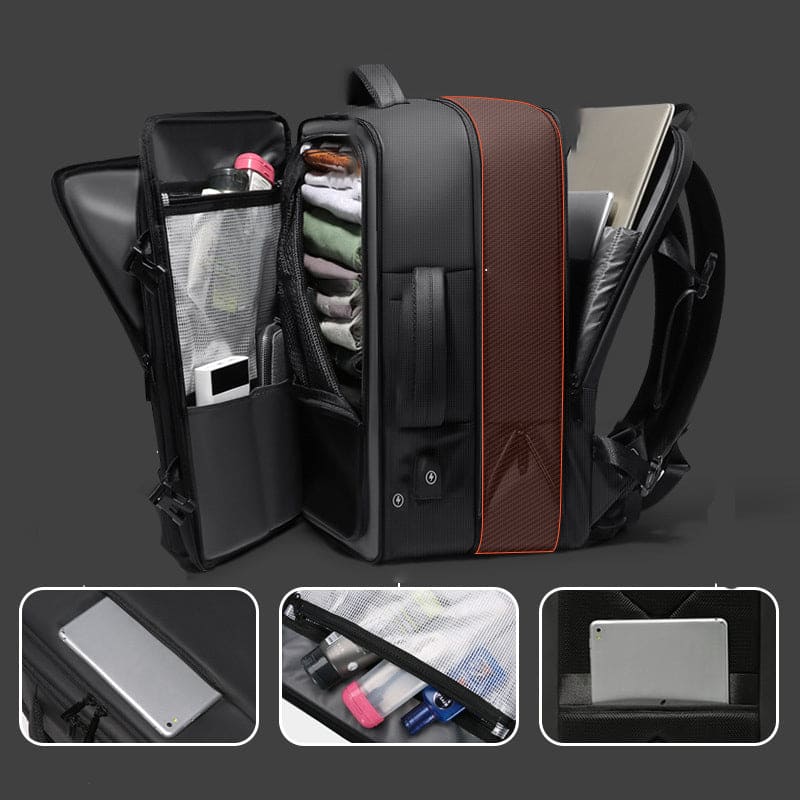 Large Volume Business Travel Luggage Computer Bag (Cool Black)