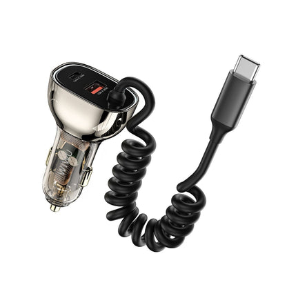 WiWU Geek 90W PD+QC Kirsite Multi-Port Fast Car Charger