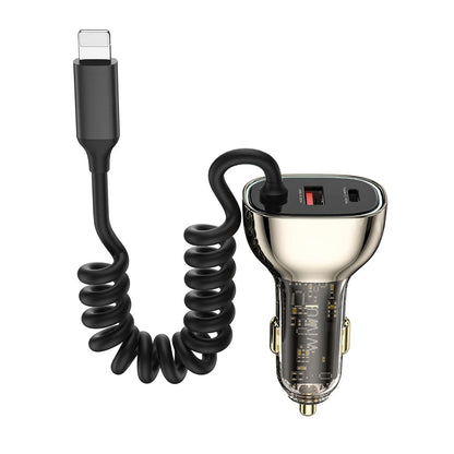 WiWU Geek 90W PD+QC Kirsite Multi-Port Fast Car Charger