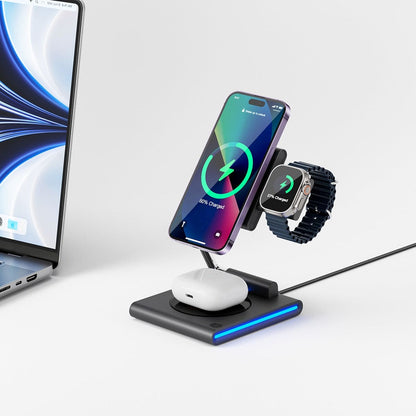 WiWU 3 in 1 Wireless Charger