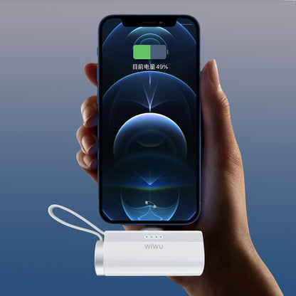 WiWU 2 en 1 Capsule Power Bank (Tipo C con carga inalámbrica para iWatch)