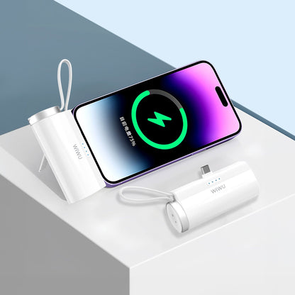 WiWU 2 en 1 Capsule Power Bank (Tipo C con carga inalámbrica para iWatch)