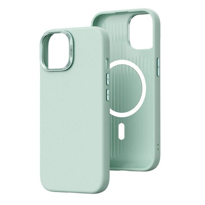 Funda magnética antiarañazos a prueba de golpes de cuero vegano de WiWU para iPhone 15 Series