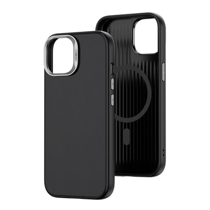 Funda magnética antiarañazos a prueba de golpes de cuero vegano de WiWU para iPhone 15 Series