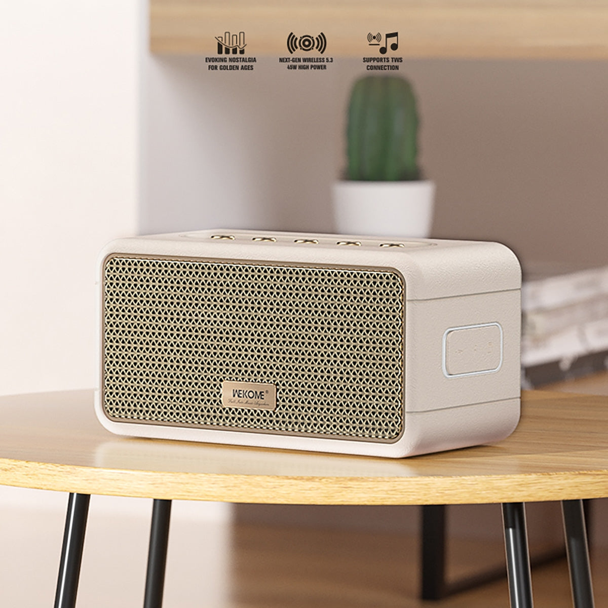 WEKOME Beluga D9 Desktop Wireless Speaker: A Blend of Nostalgia and Modern Sound