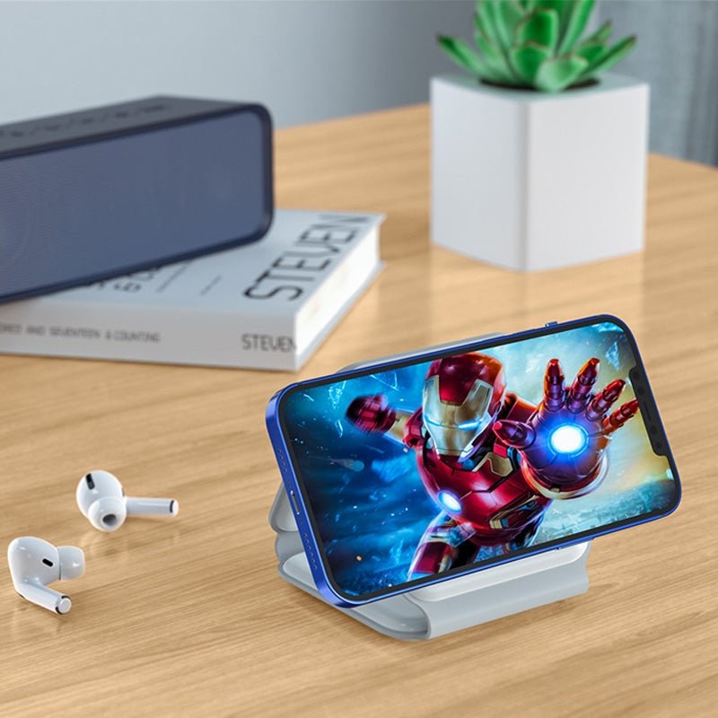 3 - in - 1 Magnetic Wireless Charger for iPhone, Apple Watch, and AirPods - Charging Dock with Universal Compatibility - GadgetCare Pros