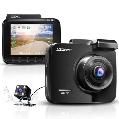 4K Dual Lens Dash Cam GS63 with HD Night Vision | High - Definition Vehicle Camera - GadgetCare Pros