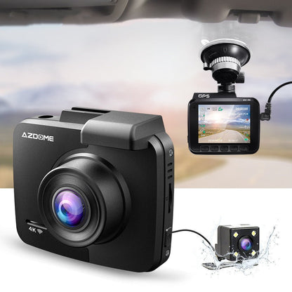 4K Dual Lens Dash Cam GS63 with HD Night Vision | High - Definition Vehicle Camera - GadgetCare Pros