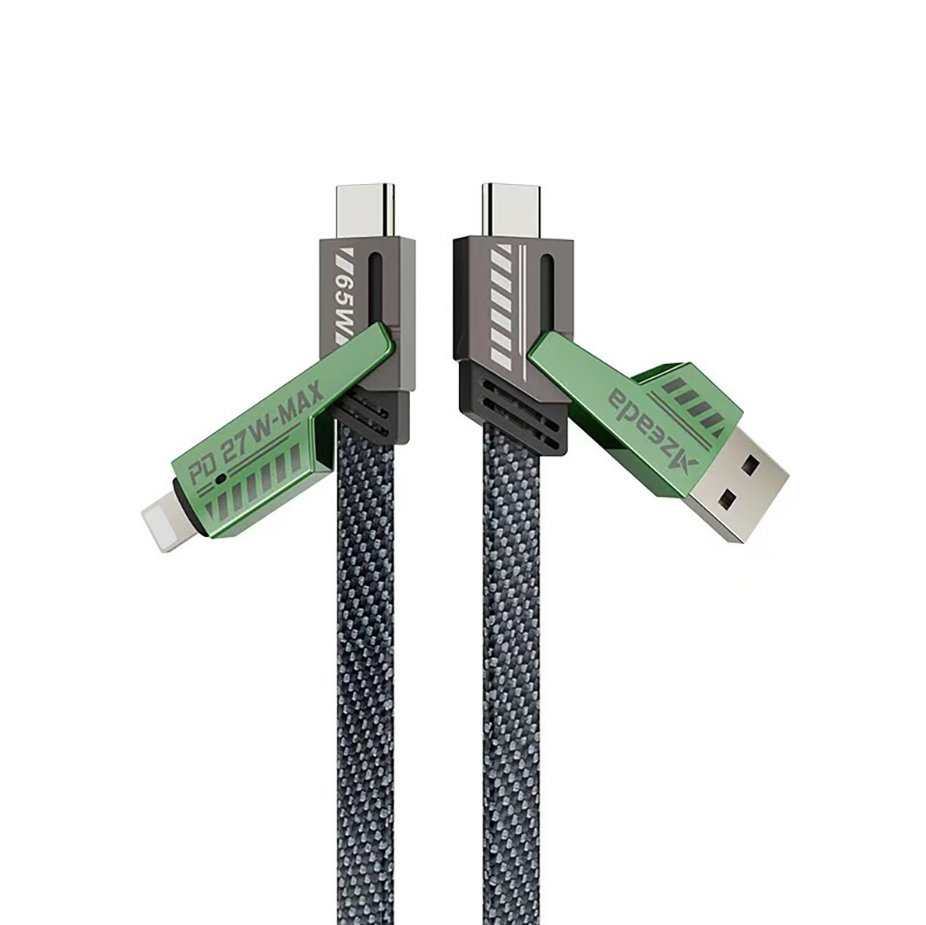 65W 2 - in - 1 Mecha Fast Charging Cable – High - Speed Dual Charging for Maximum Efficiency - GadgetCare Pros