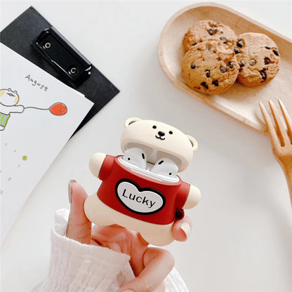 Fortune Cookie Bear Protective AirPod Case
