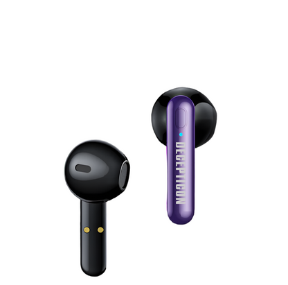 Purple Transformers TWS Earbuds - Premium Sound Wireless Bluetooth Earphones