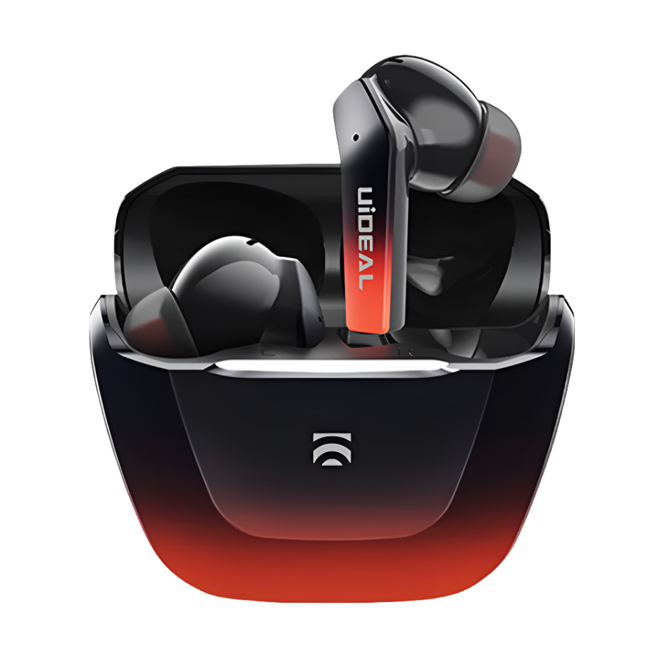 Black & Red UiDEAL ColorCube Buds - Premium Bluetooth Earbuds