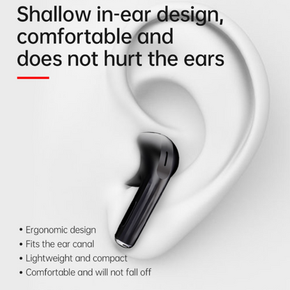 UiDEAL BizzCore TWS Earbuds - Black Wireless Earphones with Long Battery Life