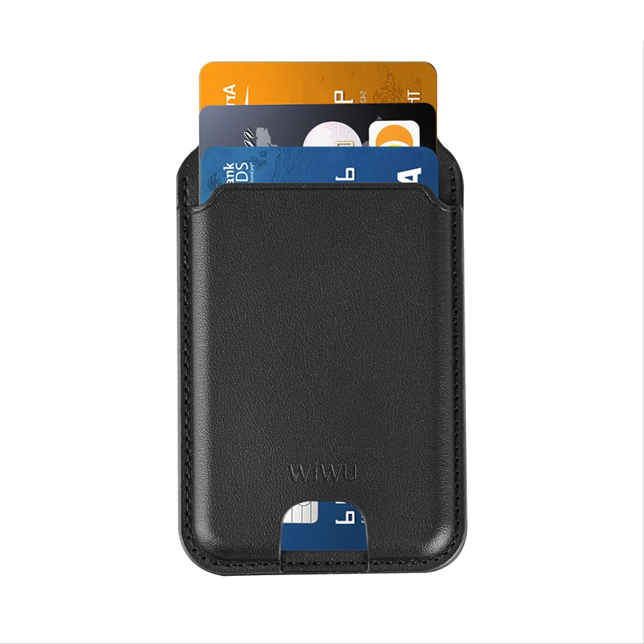 Magnetic Wallet Card Holder Pro – Sleek Black Design for Secure & Convenient Card Storage