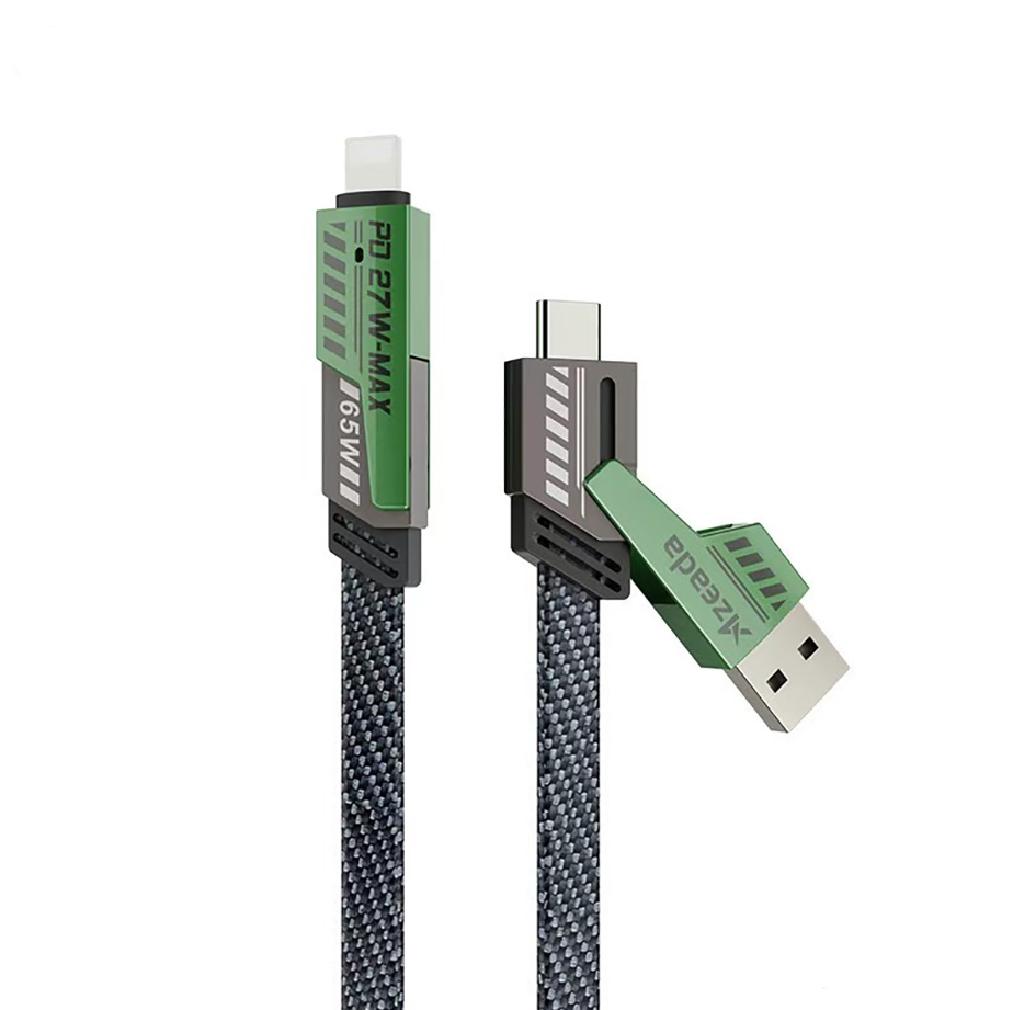 65W 2-in-1 Mecha Fast Charging Cable – High-Speed Dual Charging for Maximum Efficiency