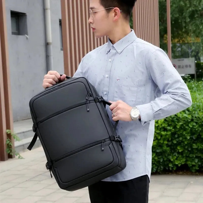 Unique Men's Travel Laptop Backpack With USB Charging Interface